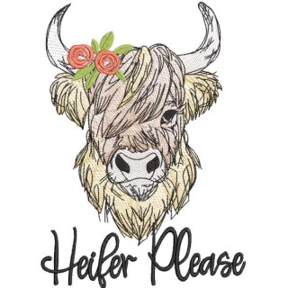 Heifer please embroidery design - Embroidery Design