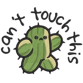 Funny Walking cactus embroidery design - Embroidery Design