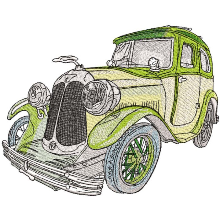 Austin Seven Swallow embroidery design - Embroidery Design