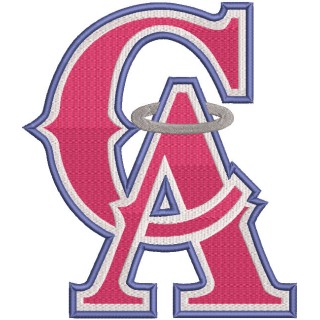 California Angels logo embroidery design - Embroidery Design