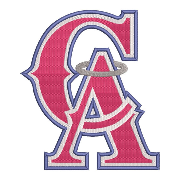 California Angels logo embroidery design - Embroidery Design