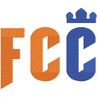 Football Club Cincinnati wordmark logo embroidery design - Embroidery Design