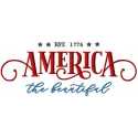 America the Beautiful est 1776 embroidery design preview showcasing intricate details and vibrant colors.