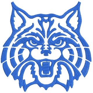 Arizona Wildcats blue logo embroidery design - Embroidery Design