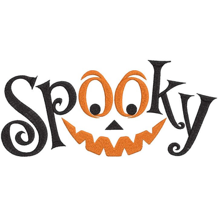 Spooky funny embroidery design - Embroidery Design