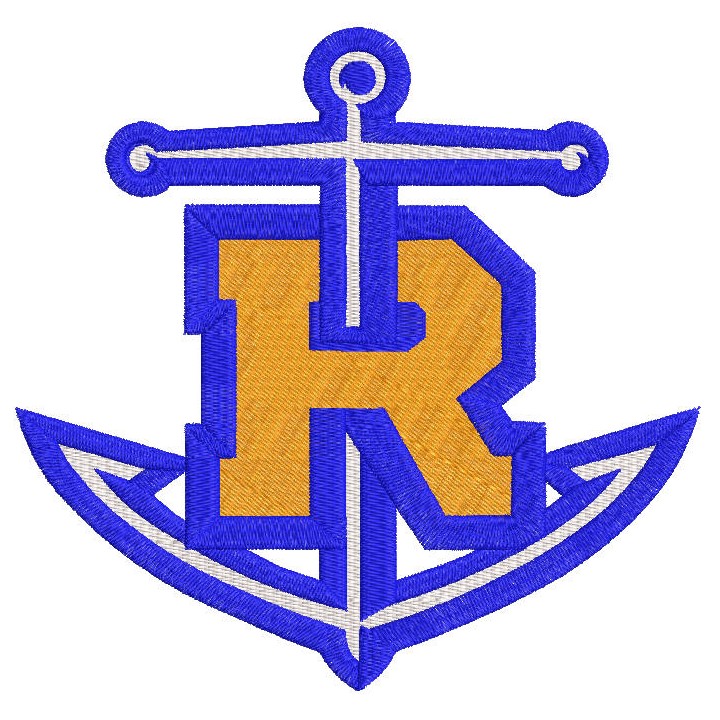 Rollins Anchor College logo embroidery design - Embroidery Design