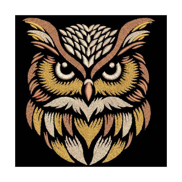 Majestic owl embroidery design - Embroidery Design