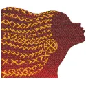 Gold of your hair embroidery design preview showcasing intricate details and vibrant colors.