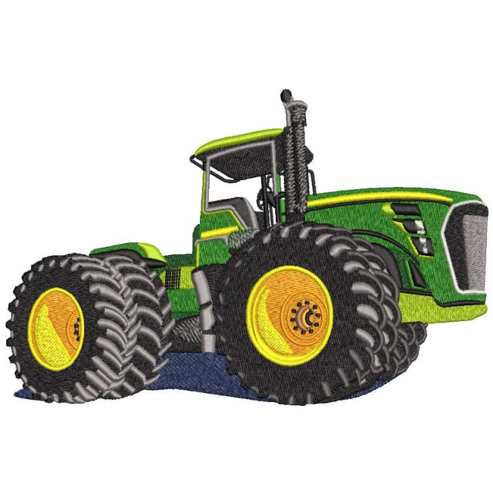 Tractor John Deere 9620R embroidery design - Embroidery Design