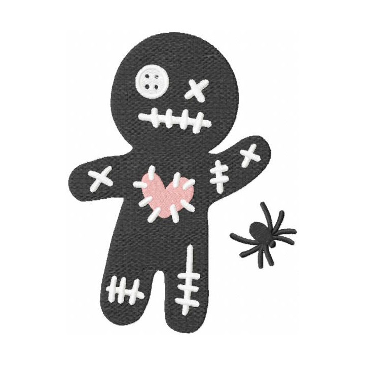 Voodo doll embroidery design - Embroidery Design