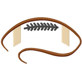 American Football Ball symbol embroidery design - Embroidery Design