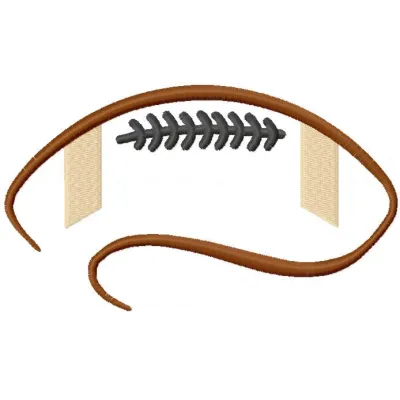 American football ball symbol embroidery design preview - american football ball symbol embroidery design