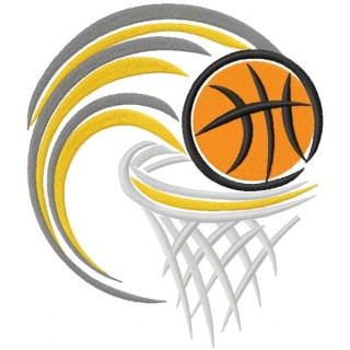 Ball and Hoop embroidery design - Embroidery Design