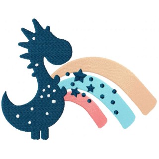 Dinosaur star trek embroidery design - Embroidery Design