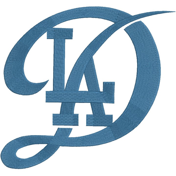 Los Angeles Dodgers Cap Logo embroidery design - Embroidery Design