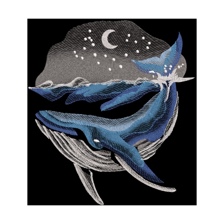 Cachalot embroidery design - Embroidery Design