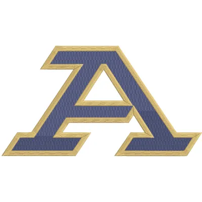 Akron Zips Primary Logo 2022 embroidery design preview, showcasing detailed stitching for machine embroidery.