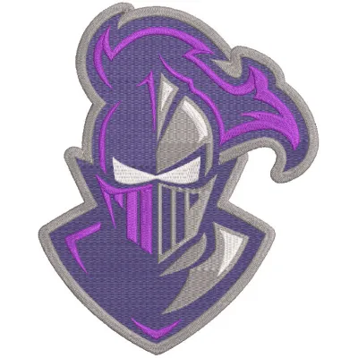 Furman Paladins secondary logo embroidery design preview. Filename: furman paladins secondary logo embroidery design.