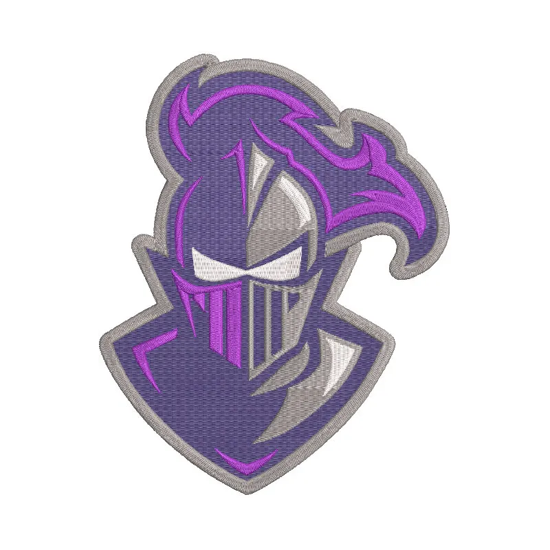Furman Paladins secondary logo embroidery design preview. Filename: furman paladins secondary logo embroidery design.