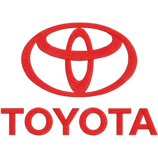 Toyota classic logo embroidery design - Embroidery Design