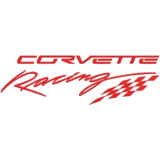 Corvette racing logo embroidery design - Embroidery Design