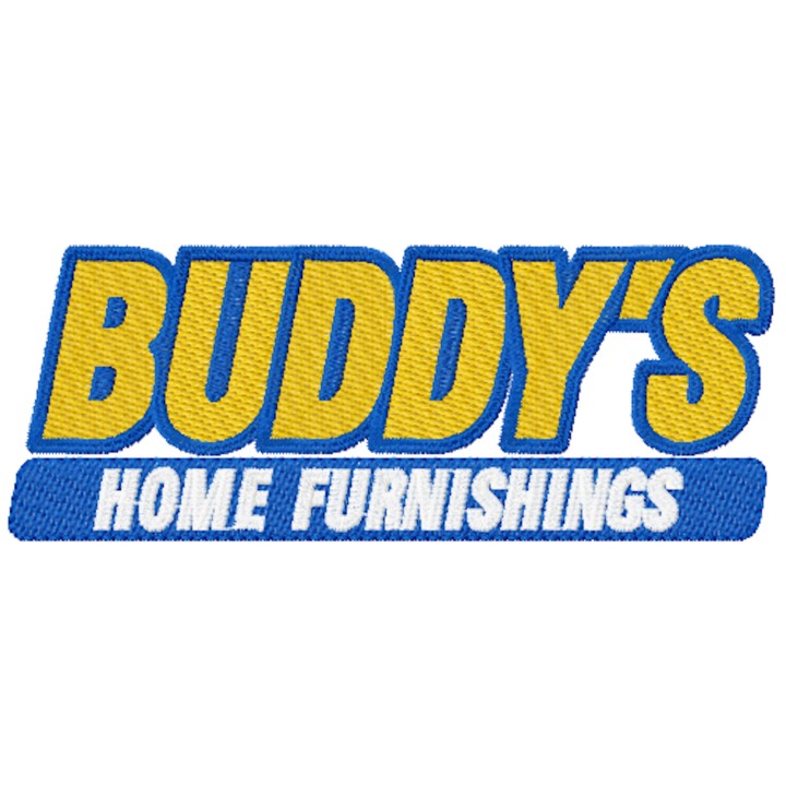 Buddy's home furnishing logo embroidery design - Embroidery Design