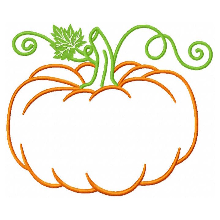 Perfect Pumpkin embroidery design - Embroidery Design