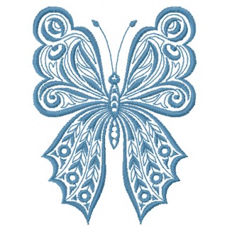 Big wings butterfly embroidery design - Embroidery Design