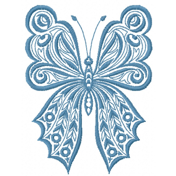 Big wings butterfly embroidery design - Embroidery Design