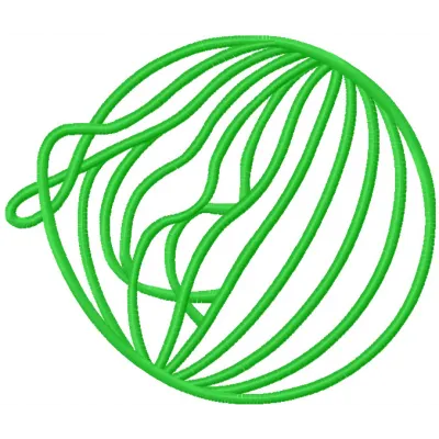 Preview of the wrap symbol logo embroidery design, ideal for social service projects and community initiatives.