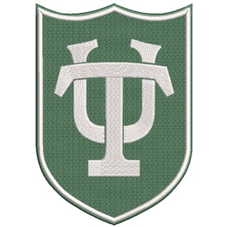 Tulane university logo shield embroidery design - Embroidery Design