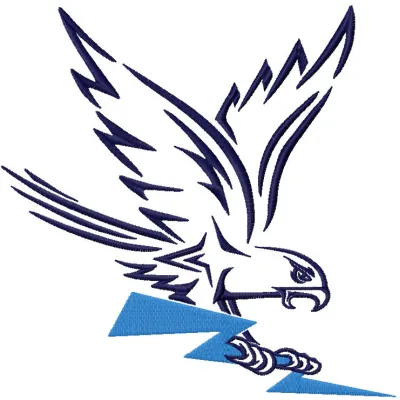 Air Force Falcons Secondary Logo 2022 embroidery design preview for stitching on apparel and accessories.