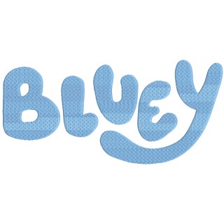 Bluey logo embroidery design - Embroidery Design