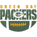 Big Green Bay Packers logo embroidery design showcasing a detailed stitched motif for sports enthusiasts.