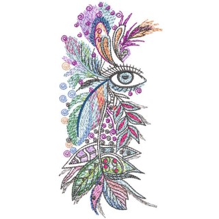 Rainbow of your eyes embroidery design - Embroidery Design