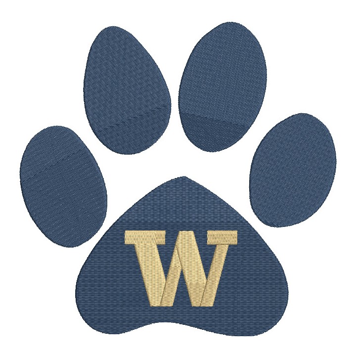 University of Washington Huskies embroidery design - Embroidery Design