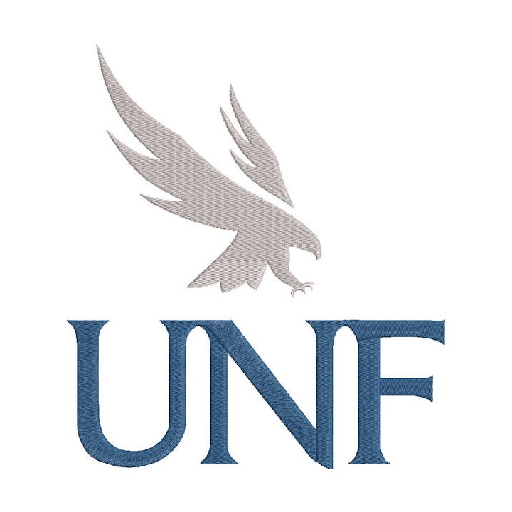 University of North Florida alternative logo embroidery design - Embroidery Design