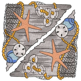 Schooner deck after fishing embroidery design - Embroidery Design