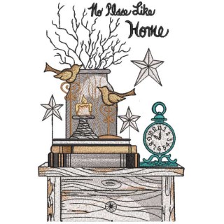 No place like home embroidery design - Embroidery Design