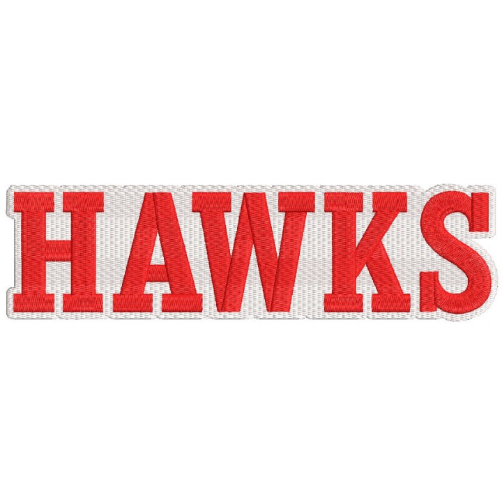 Hawks logo embroidery design - Embroidery Design