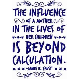 The influence of a mother embroidery design - Embroidery Design