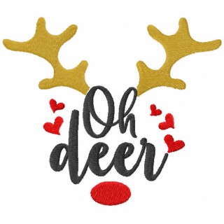 Oh deer embroidery design - Embroidery Design