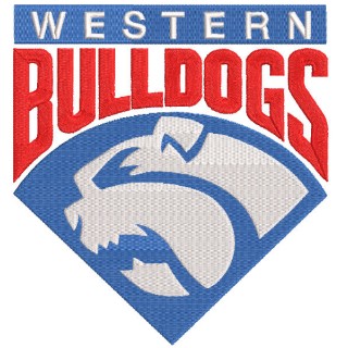 Western Bulldogs football club old logo embroidery design - Embroidery Design