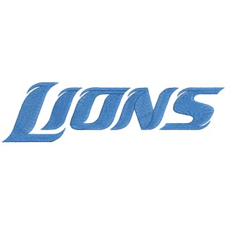 Detroit Lions Wordmark Logo 2016 embroidery design - Embroidery Design