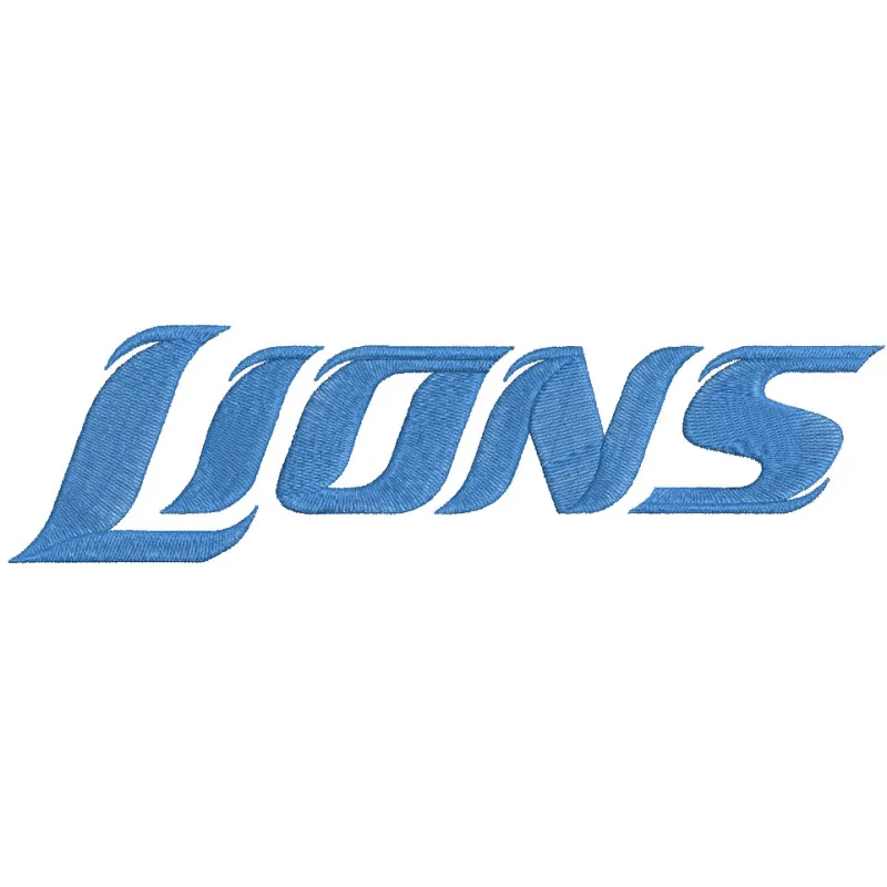 Detroit Lions Wordmark Logo 2016 embroidery design showcasing the team's iconic logo for custom stitching.