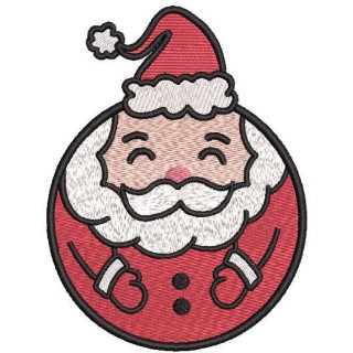 Santa ball embroidery design - Embroidery Design