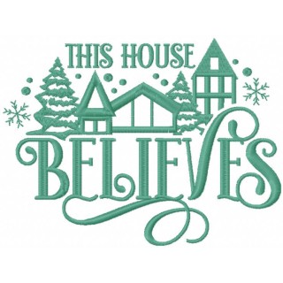 This house believes embroidery design - Embroidery Design