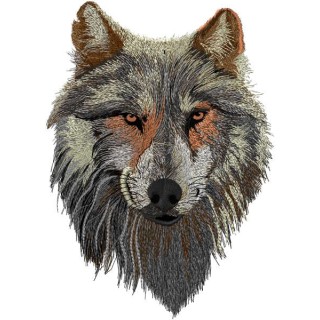 Wolf predator muzzle embroidery design - Embroidery Design