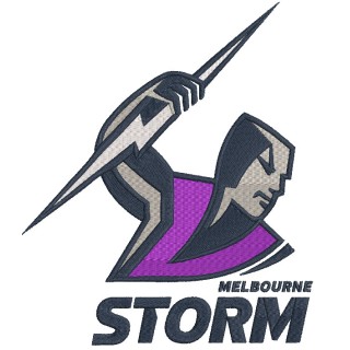 Melbourne Storm logo embroidery design - Embroidery Design