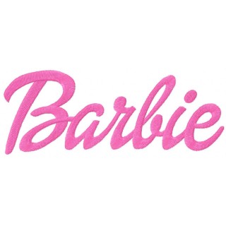 Barbie classic logo embroidery design - Embroidery Design